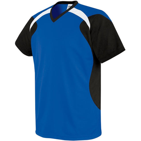 Russell Athletic Youth Tempest Soccer Jersey (322711-C), Color 'RoyalBlack/White'